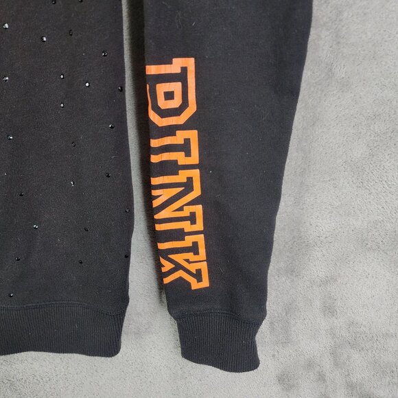 Womens Victorias Secret Pink Sweatshirt Rhinestone Oklahoma State Long Sleeve M - Picture 5 of 10